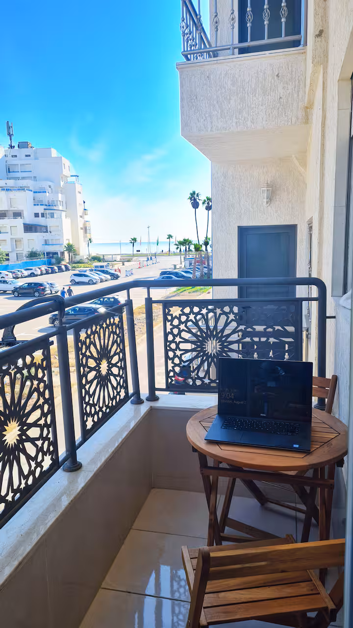 Balcony with Stunning Sea View · Martil Beach